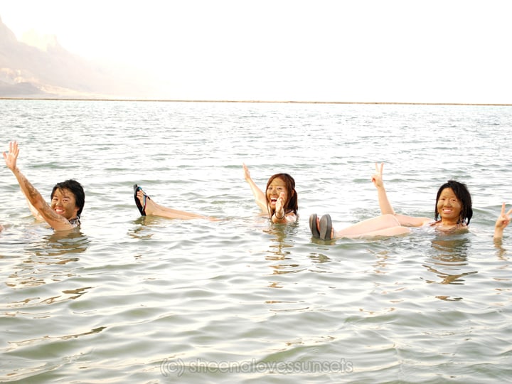 Swimming in the Dead Sea CCF Holy Land Bible Study Tour