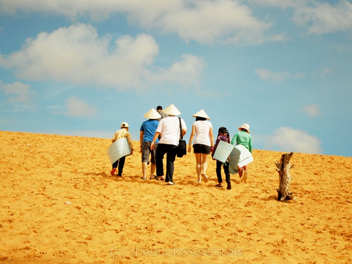 RED SAND DUNES MUI NE, VIETNAM - YELLOW SAND DUNES