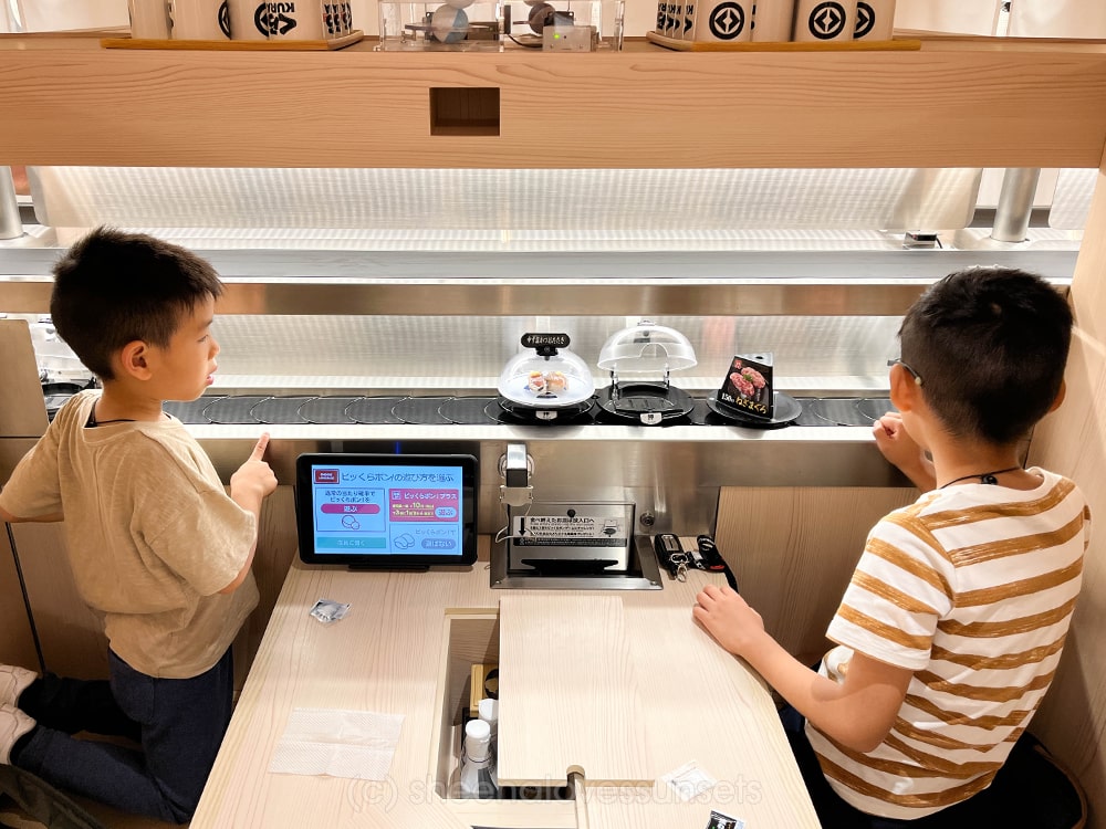 Tokyo with Kids Sushi Conveyor-min